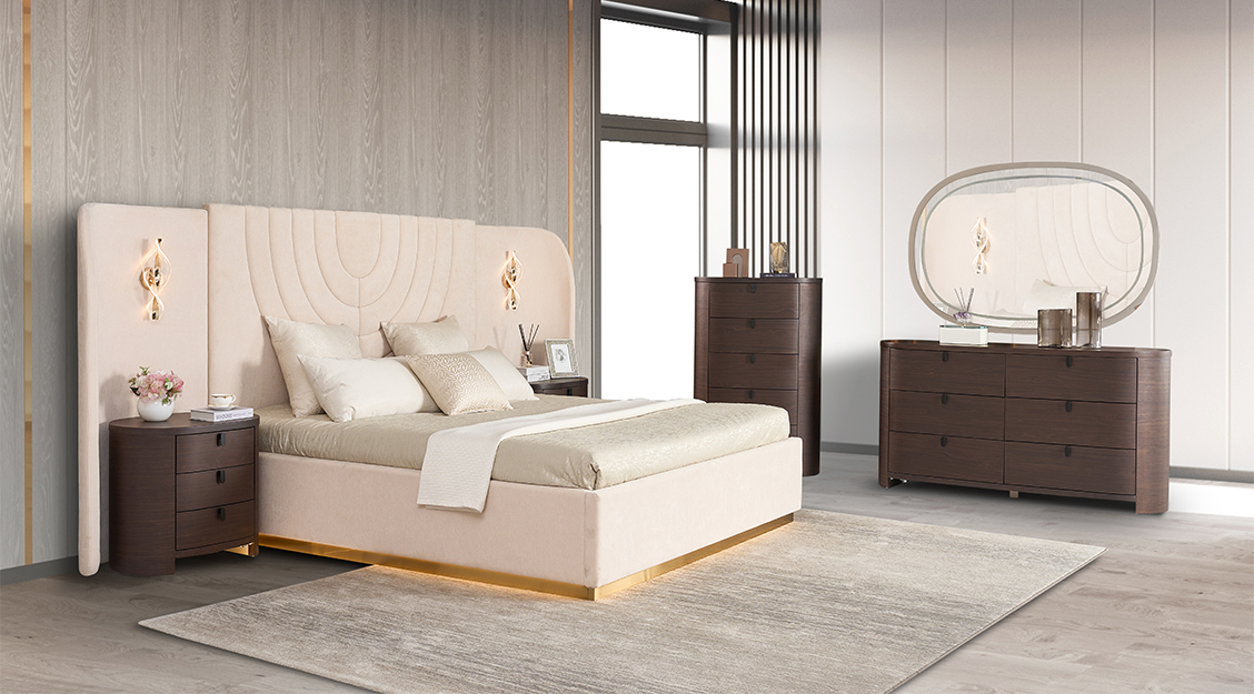 What are the main high-end materials for custom luxury furniture?